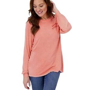 Women's Peach Long Sleeve Top